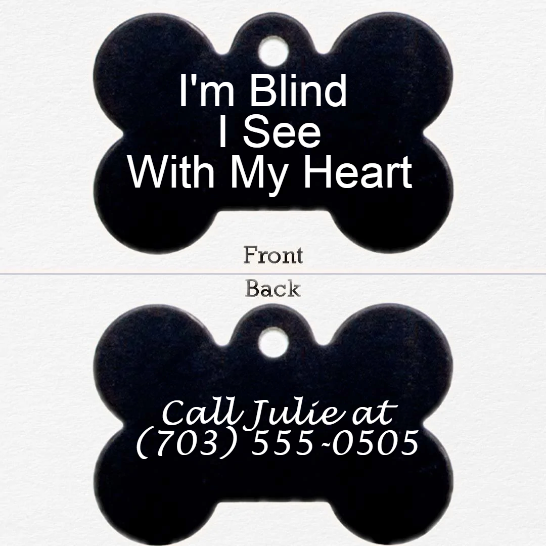Black Personalized Tag for Dogs