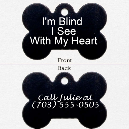 Black Personalized Tag for Dogs
