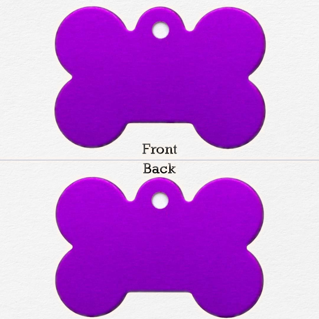 Purple Personalized Tag for Dogs
