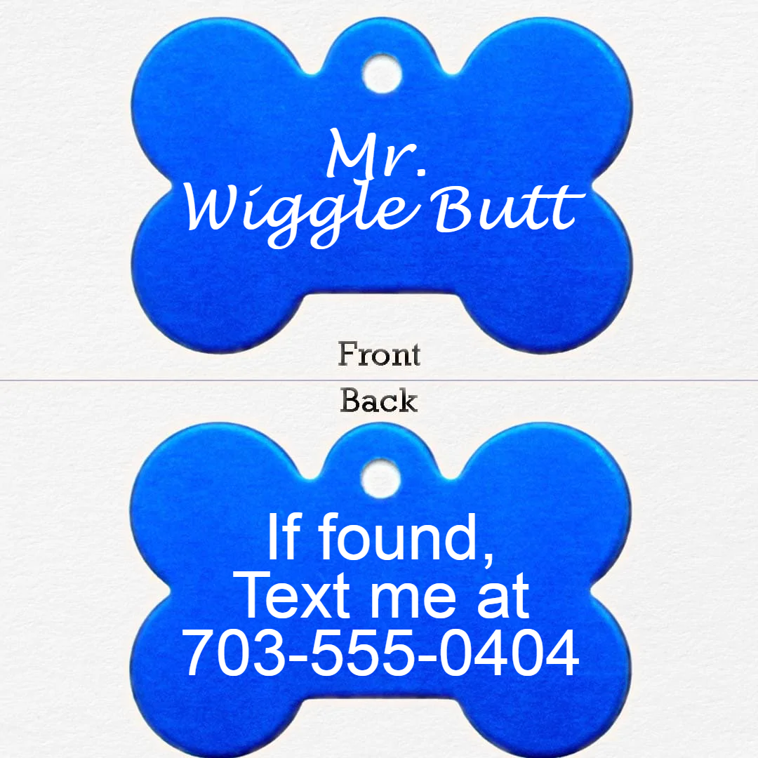 Blue Personalized Tag for Dogs